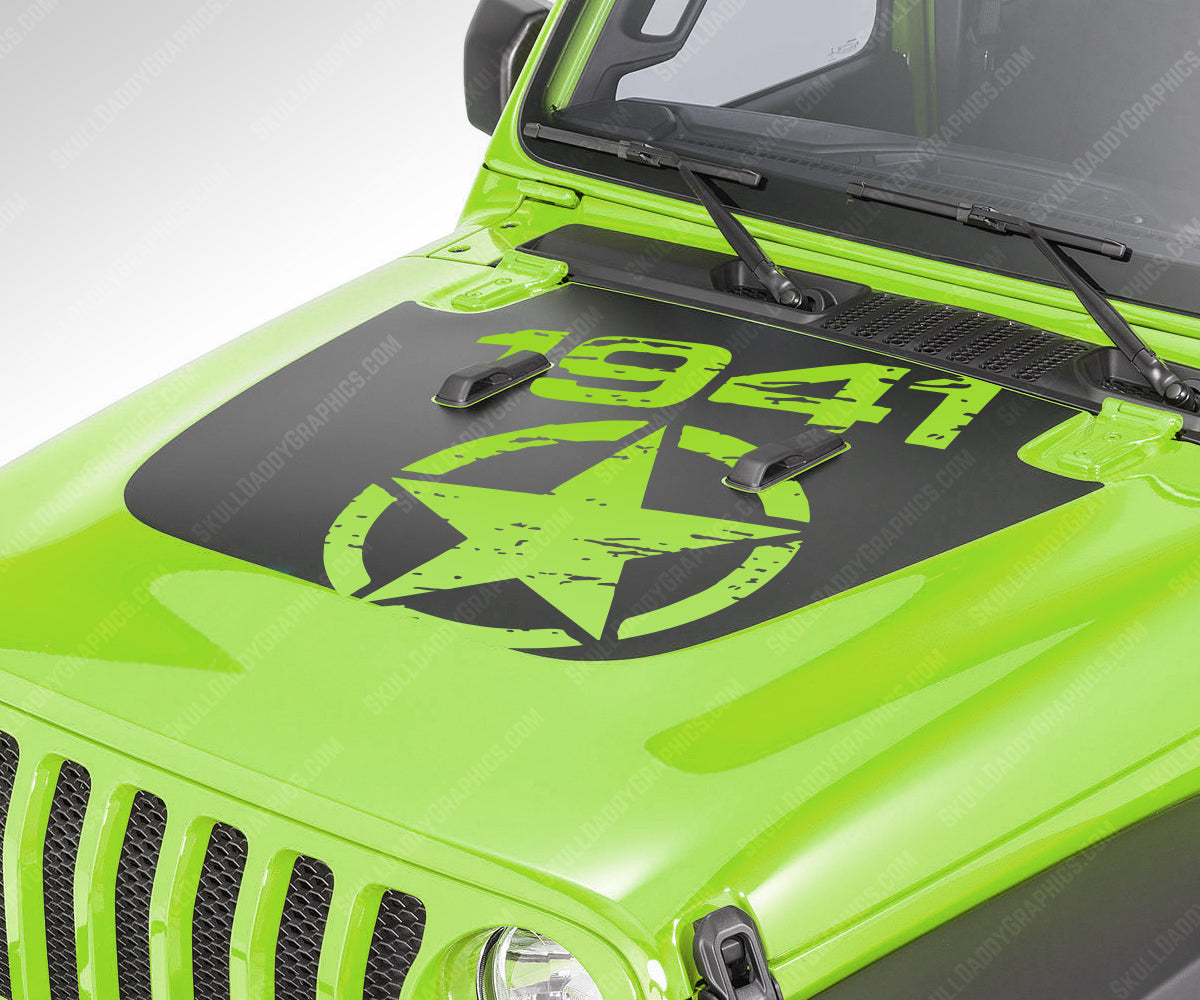Sport / Sahara Hood Decal - 1941 Distressed Star