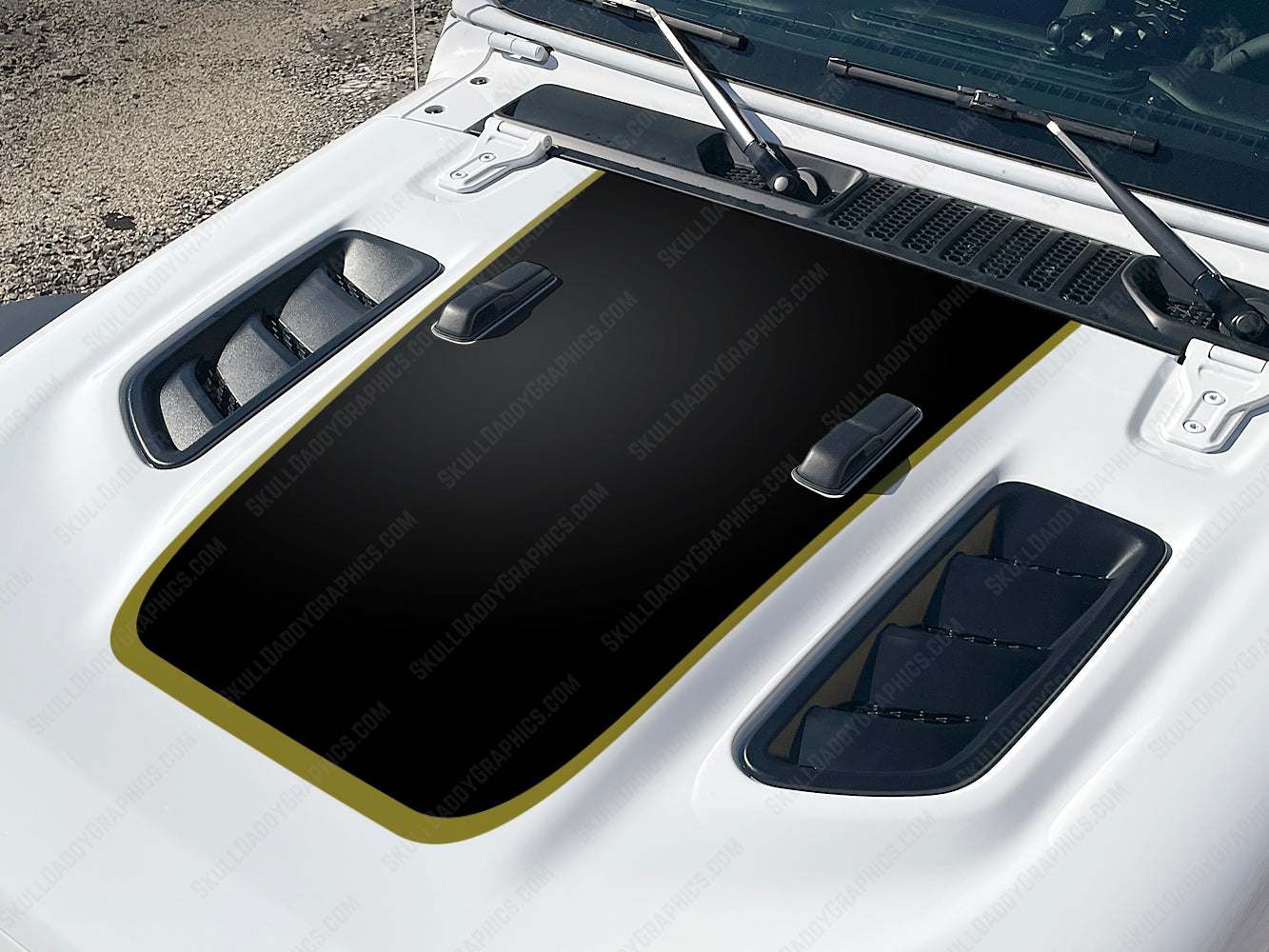 Rubi Hood Decal - Solid Matte Black