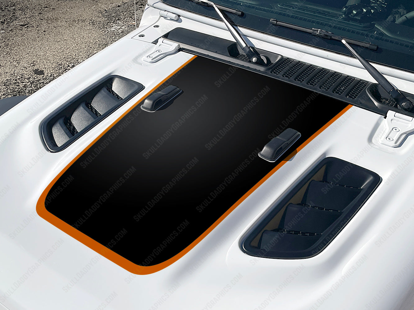 Rubi Hood Decal - Solid Matte Black