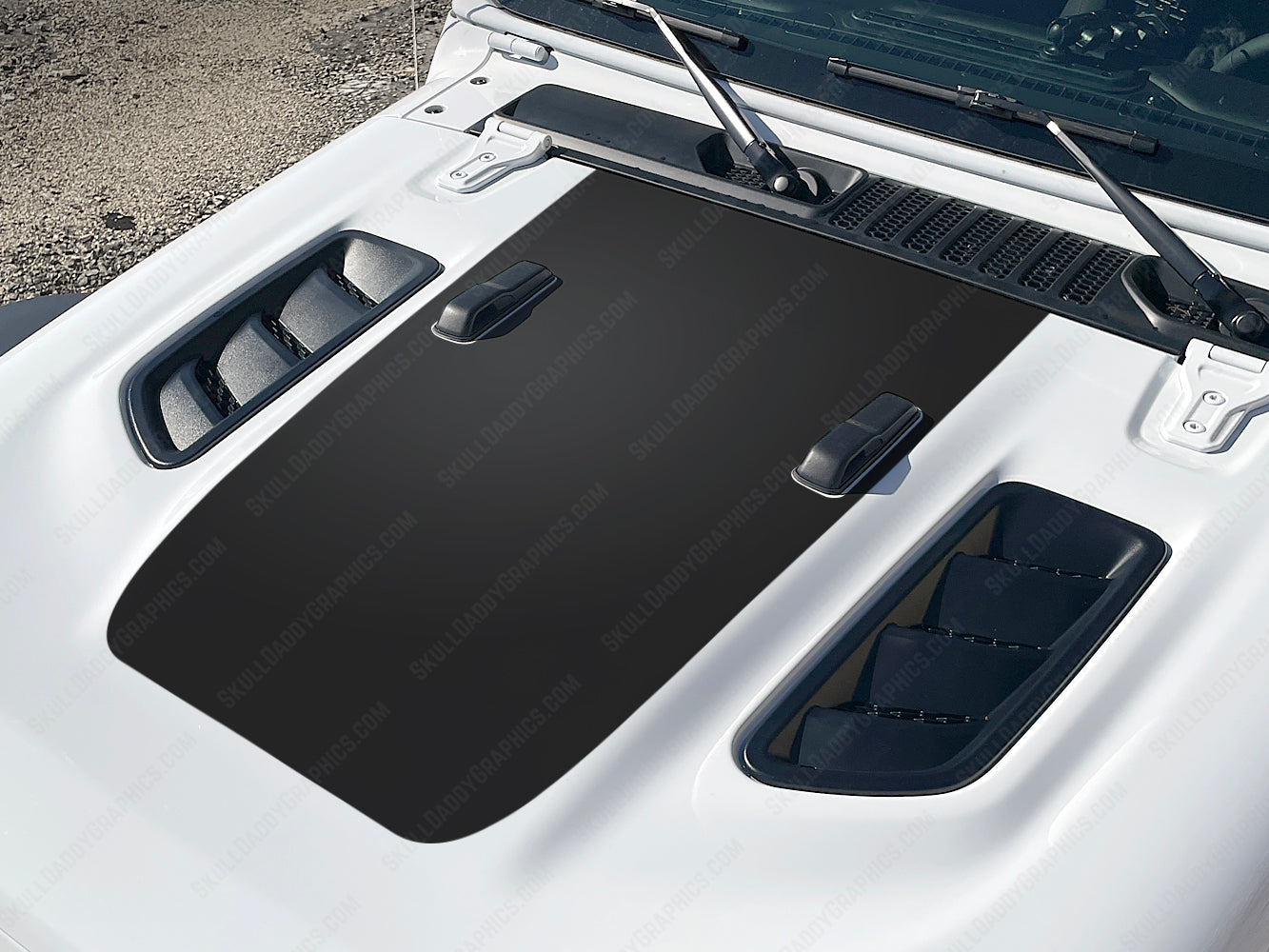 Rubi Hood Decal - Solid Matte Black