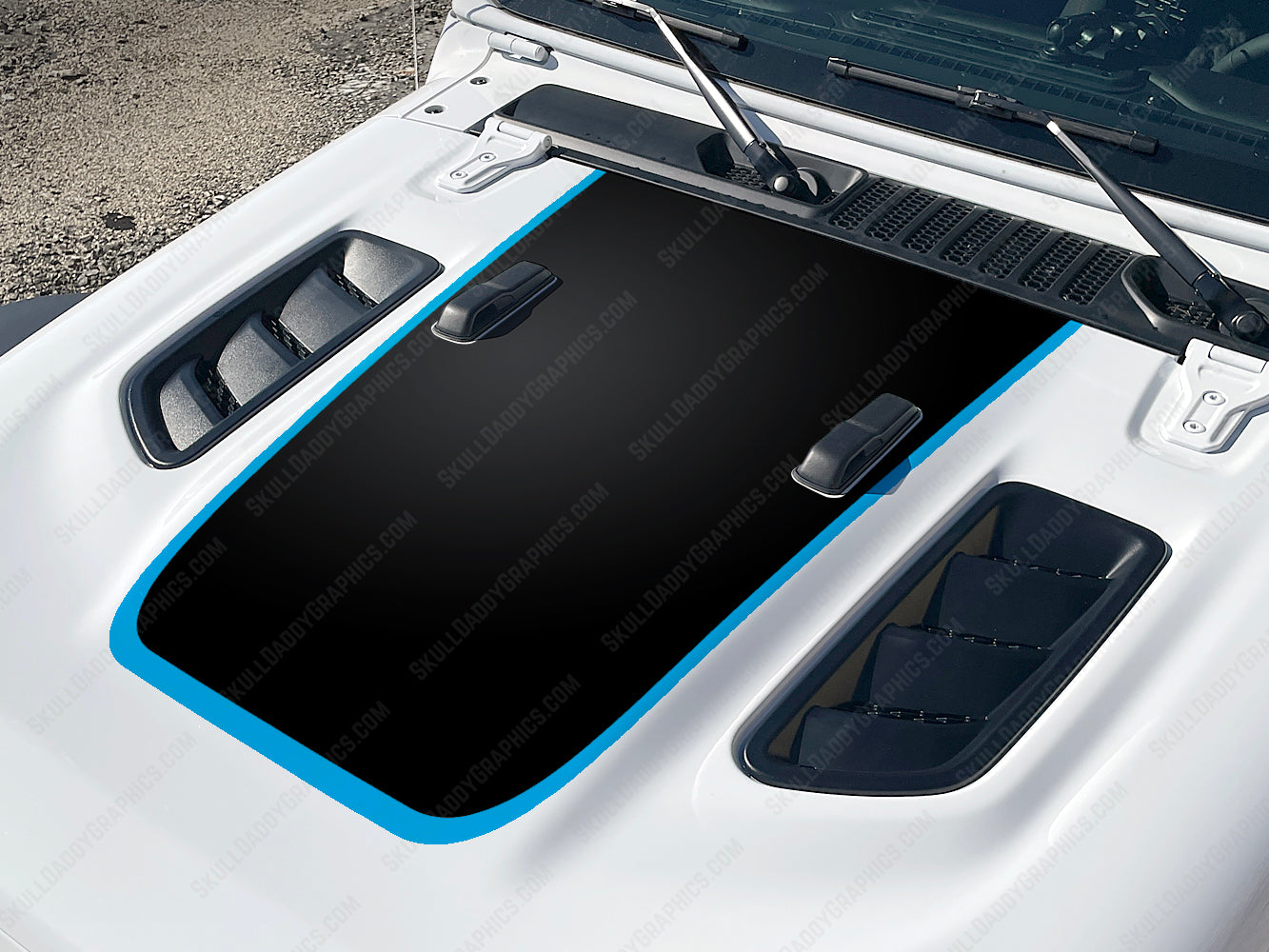Rubi Hood Decal - Solid Matte Black