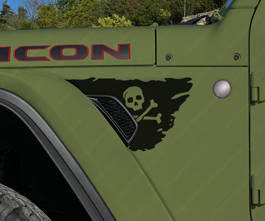 Fender Vent Decal - Pirate Flags