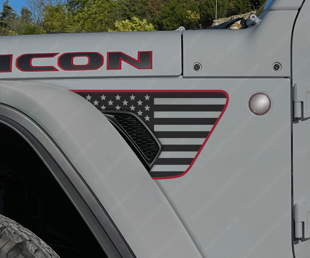 Fender Vent Decal - Standard Flags