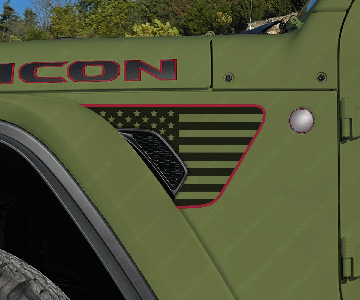 Fender Vent Decal - Standard Flags