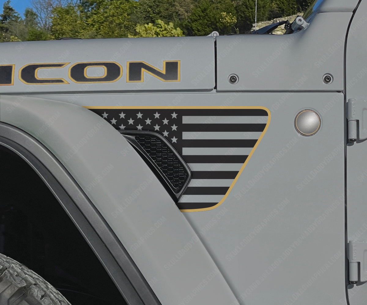 Fender Vent Decal - Standard Flags