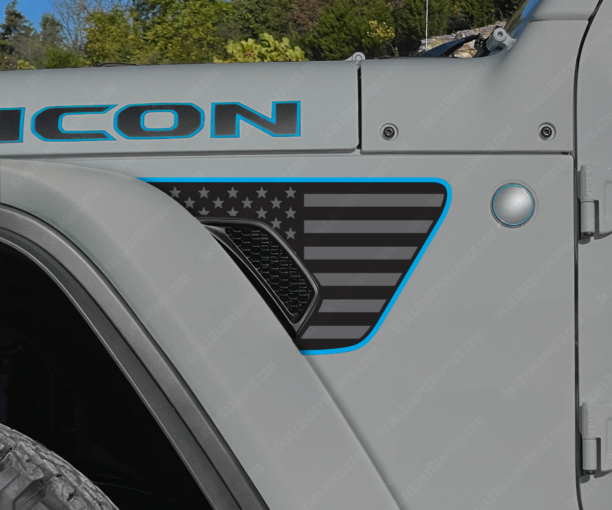 Fender Vent Decal - Standard Flags