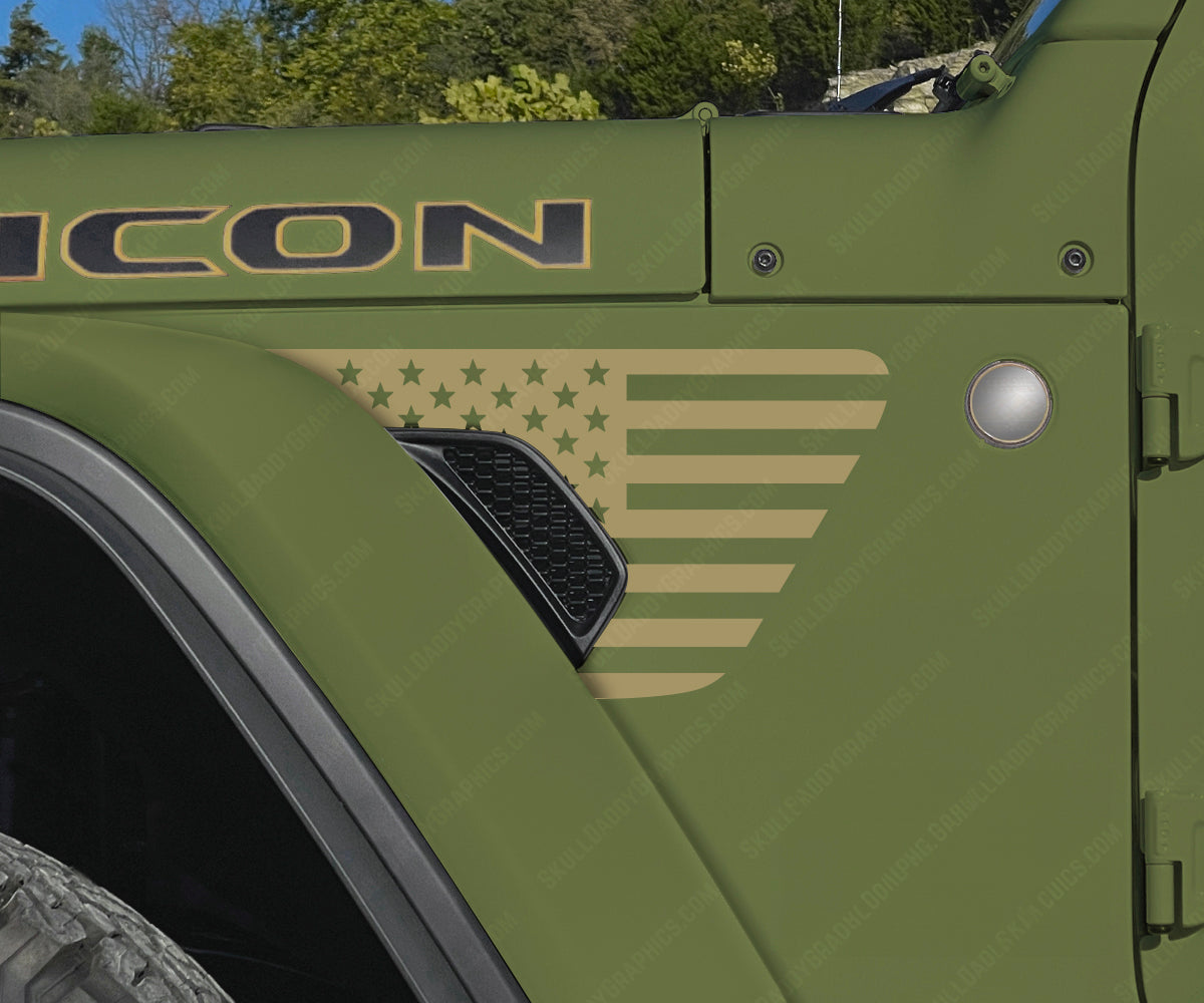 Fender Vent Decals - Standard Flags