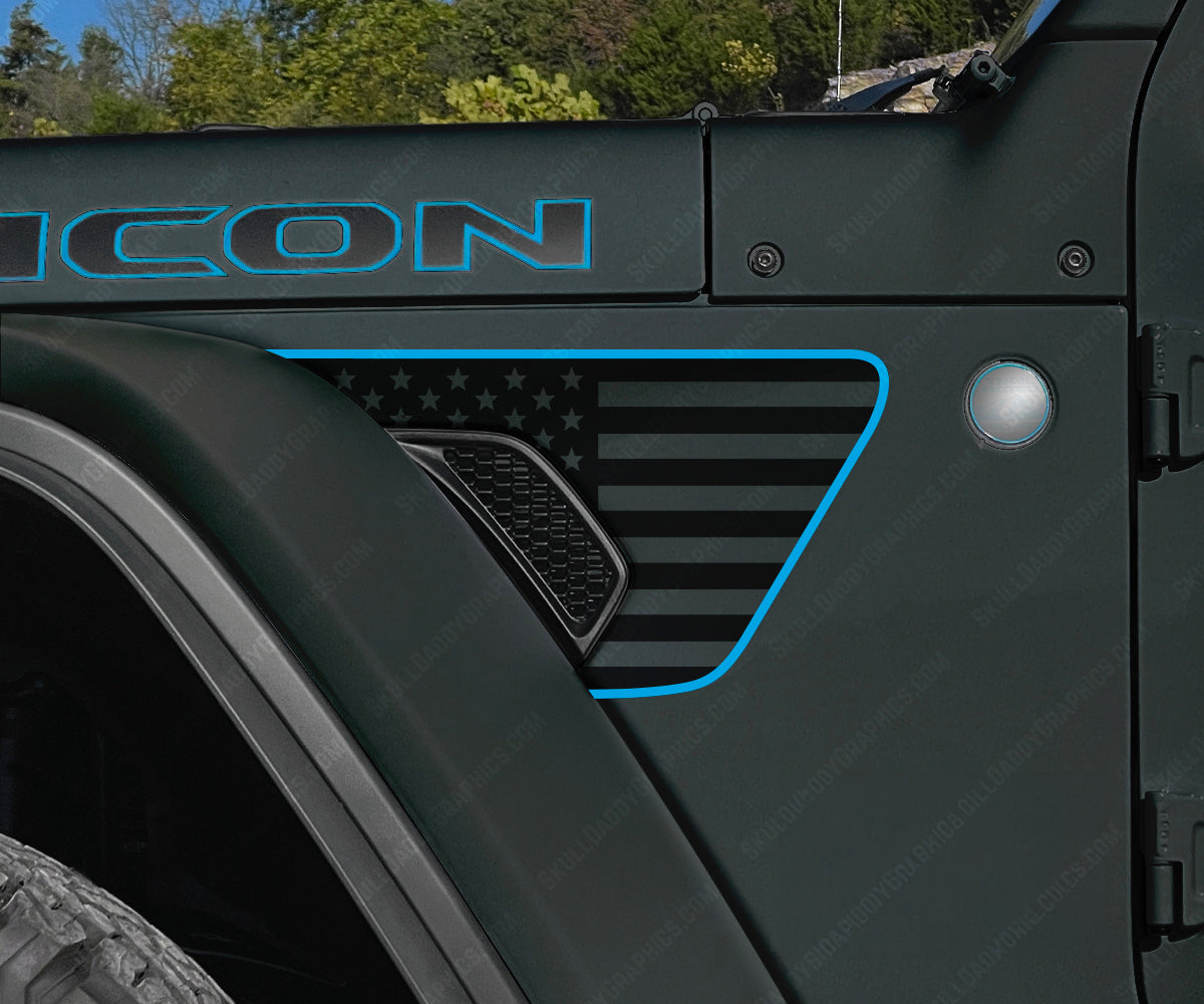 Fender Vent Decals - Standard Flags