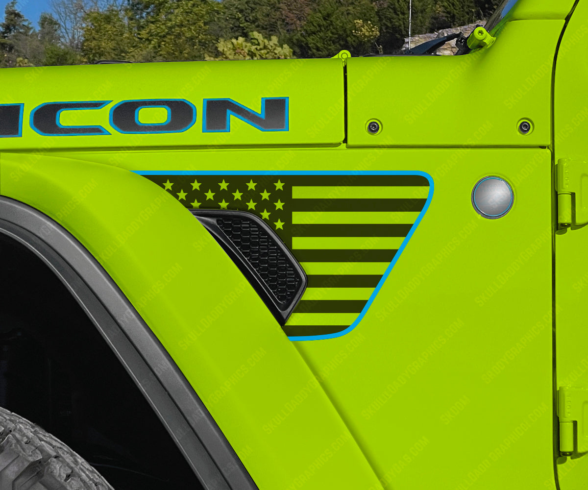 Fender Vent Decal - Standard Flags