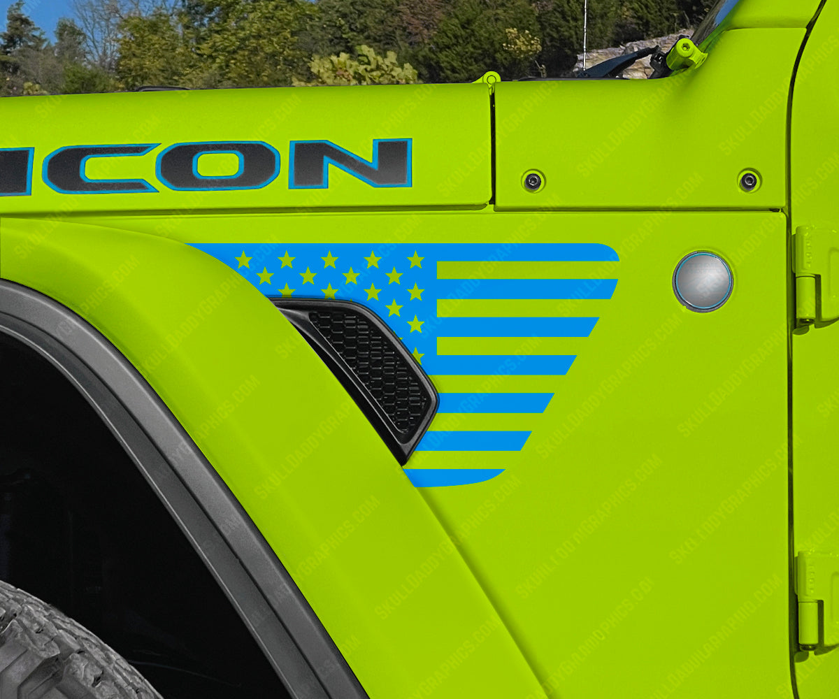 Fender Vent Decal - Standard Flags