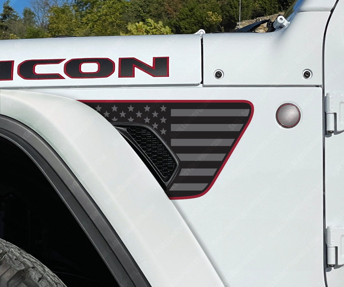 Fender Vent Decal - Standard Flags