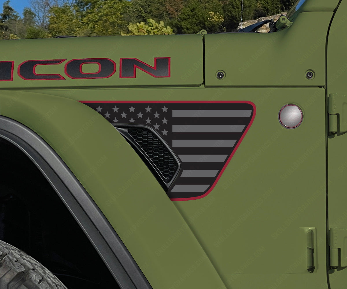 Fender Vent Decals - Standard Flags