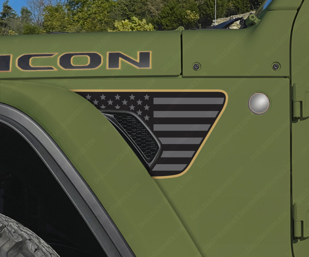 Fender Vent Decals - Standard Flags