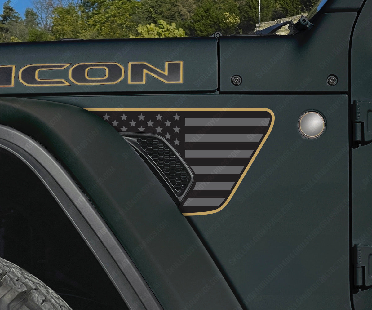 Fender Vent Decal - Standard Flags