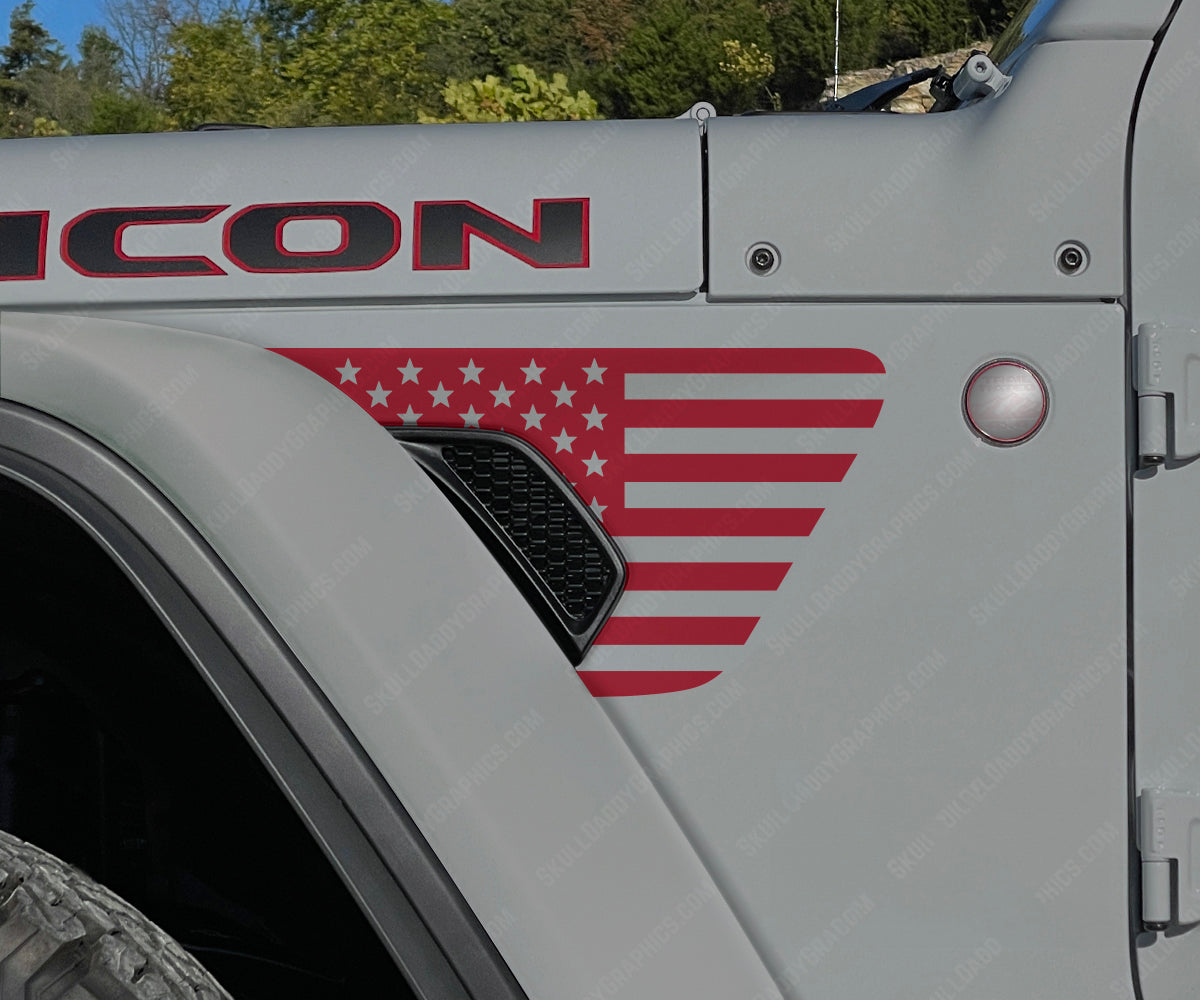 Fender Vent Decal - Standard Flags