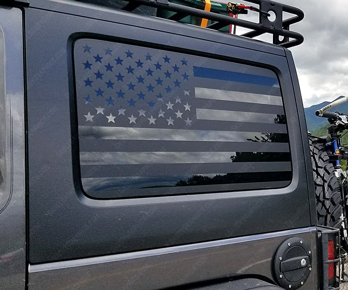 JK Hardtop Window Standard Flags – Skull Daddy Graphics