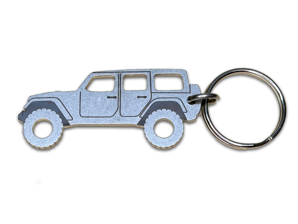 Keychain to fit Jeep Wrangler JL JLU 4 door 2018-2026