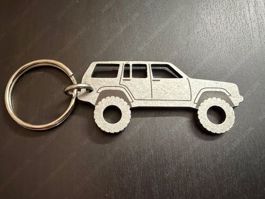 Stainless Steel Keychain to fit Jeep Cherokee XJ 1987-2001