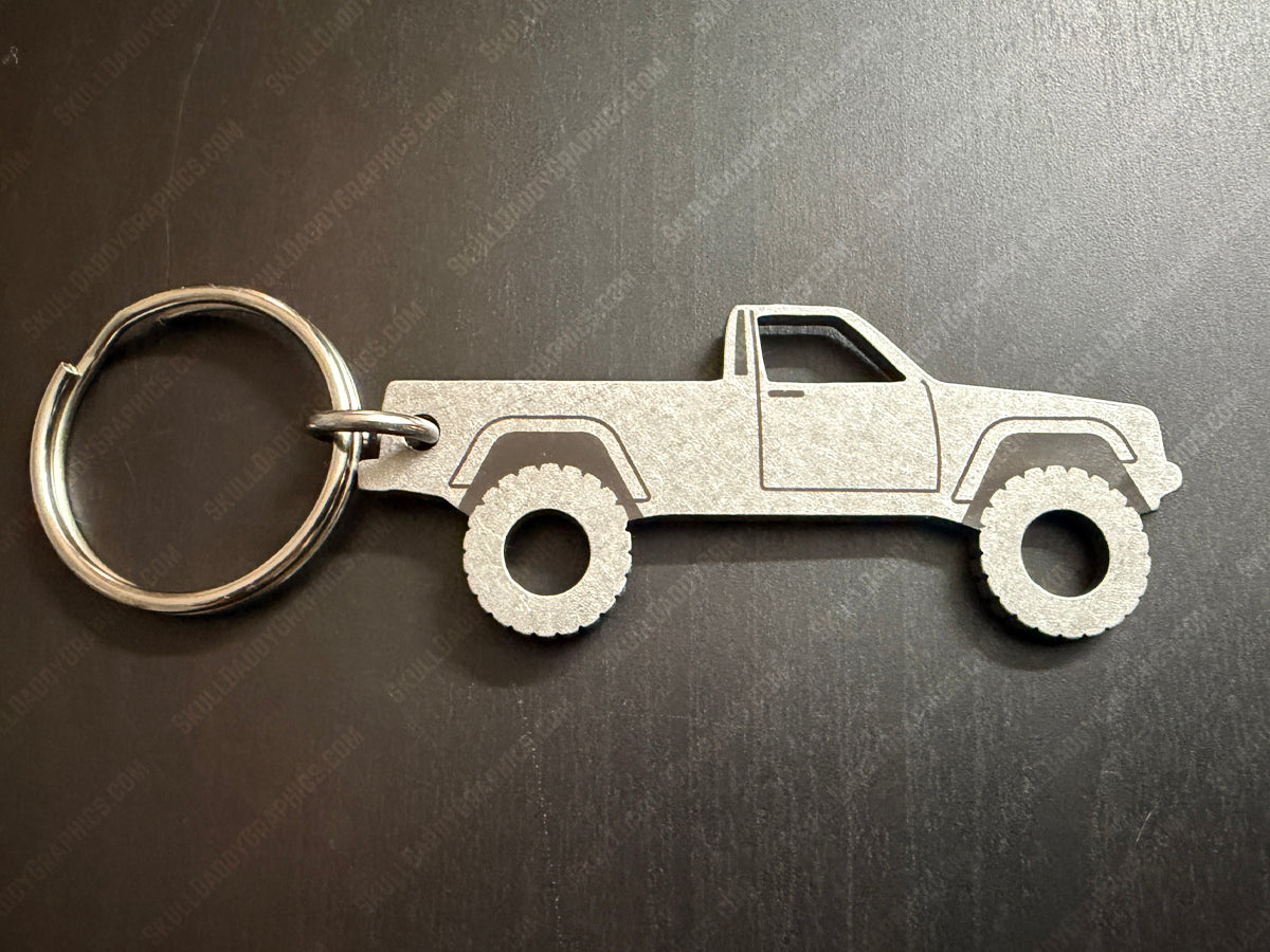 Stainless Steel Keychain to fit Jeep Comanche MJ 1986-1992
