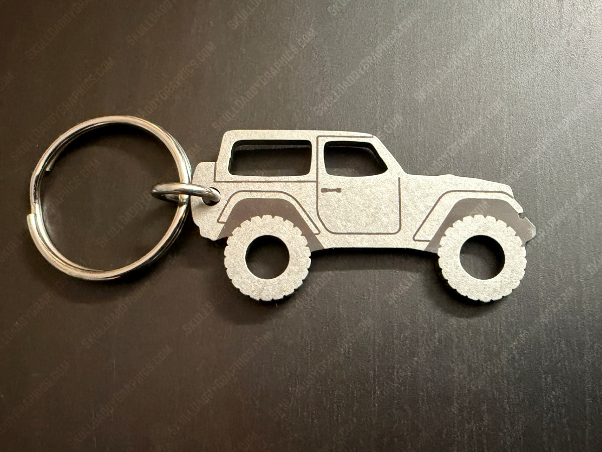 Keychain to fit Jeep Wrangler JL 2 door 2018-2026