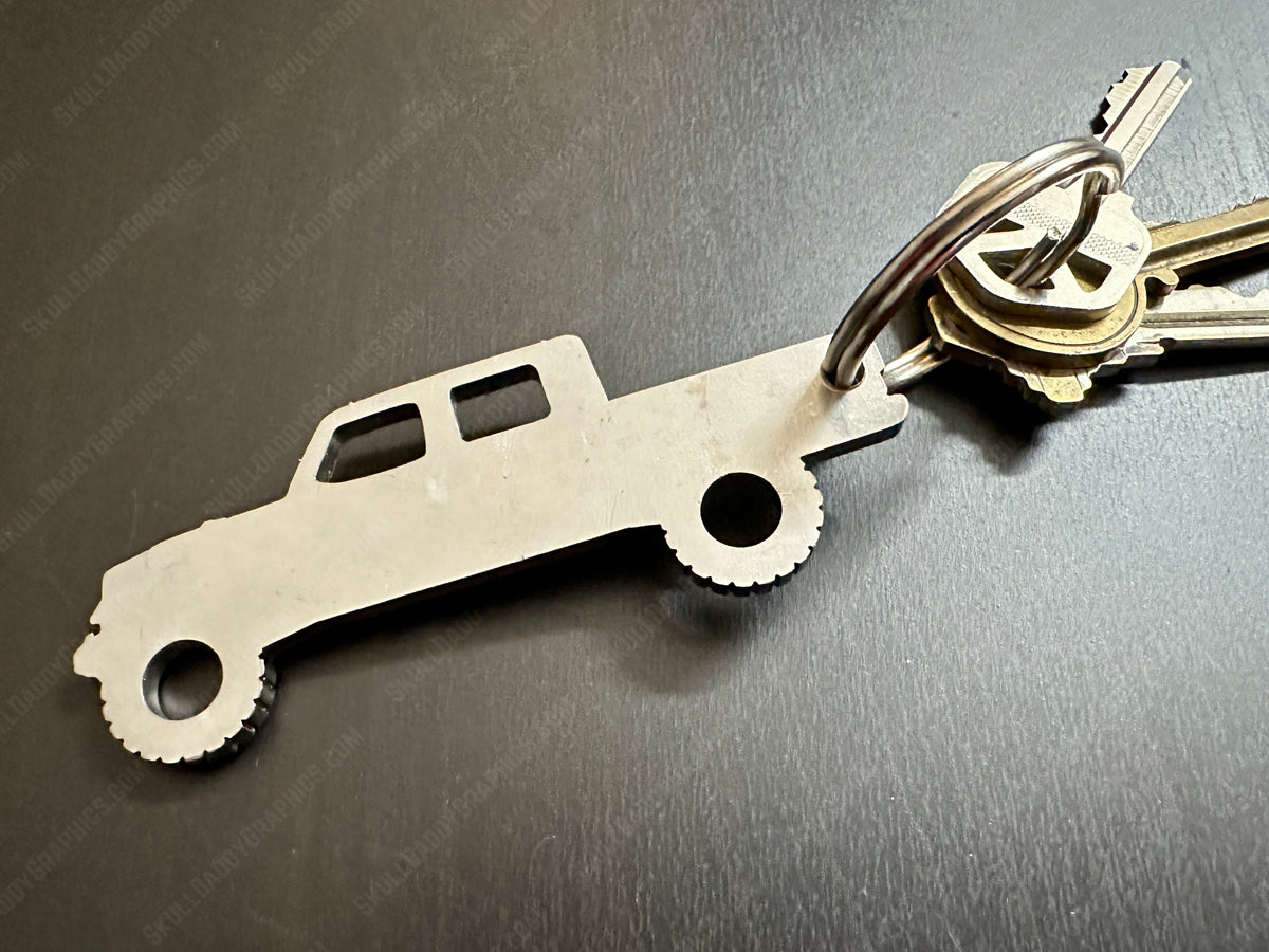 Stainless Steel Keychain to fit 2020-2025 Jeep Gladiator JT