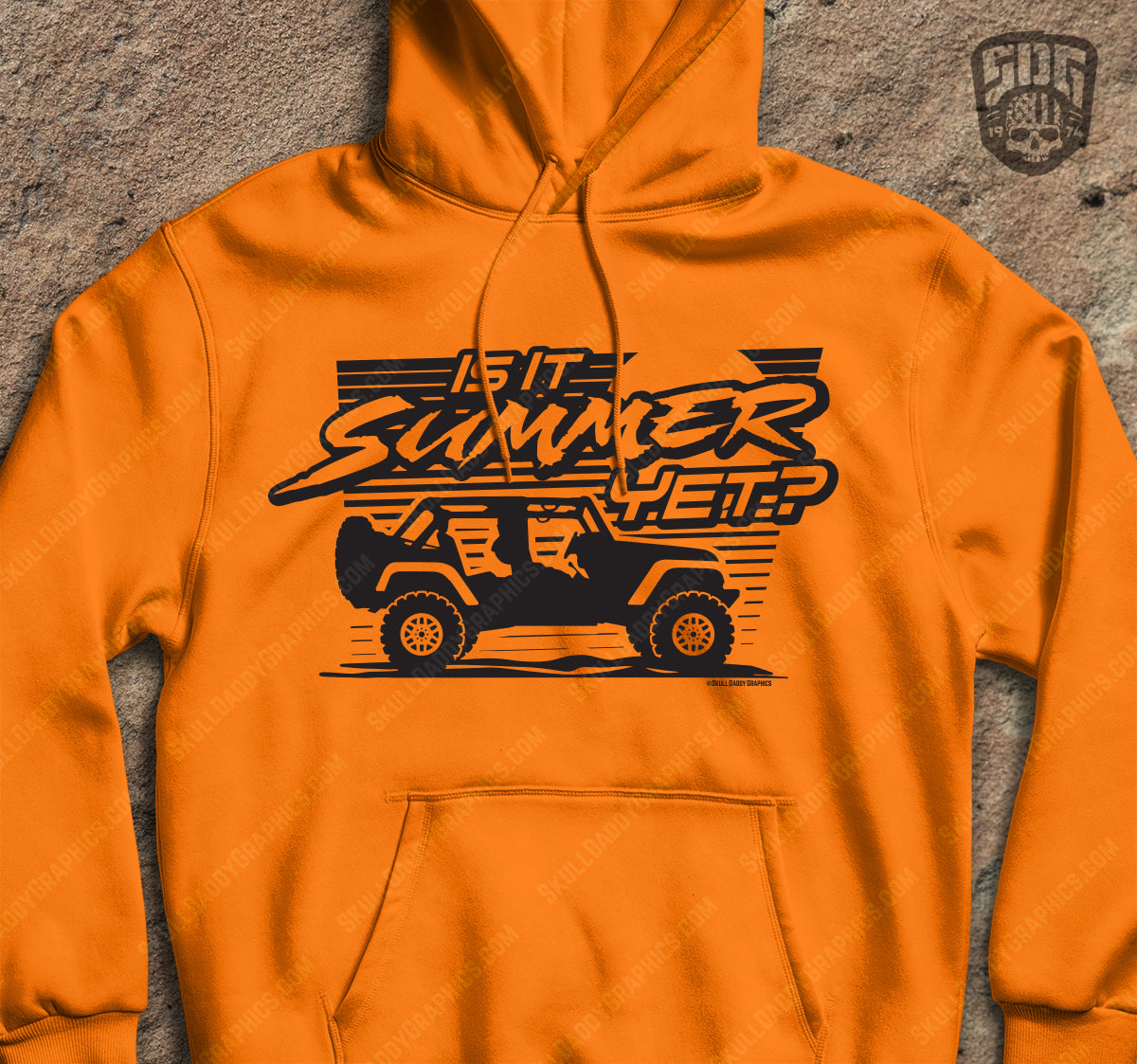 Orange discount graphic sweatshirt